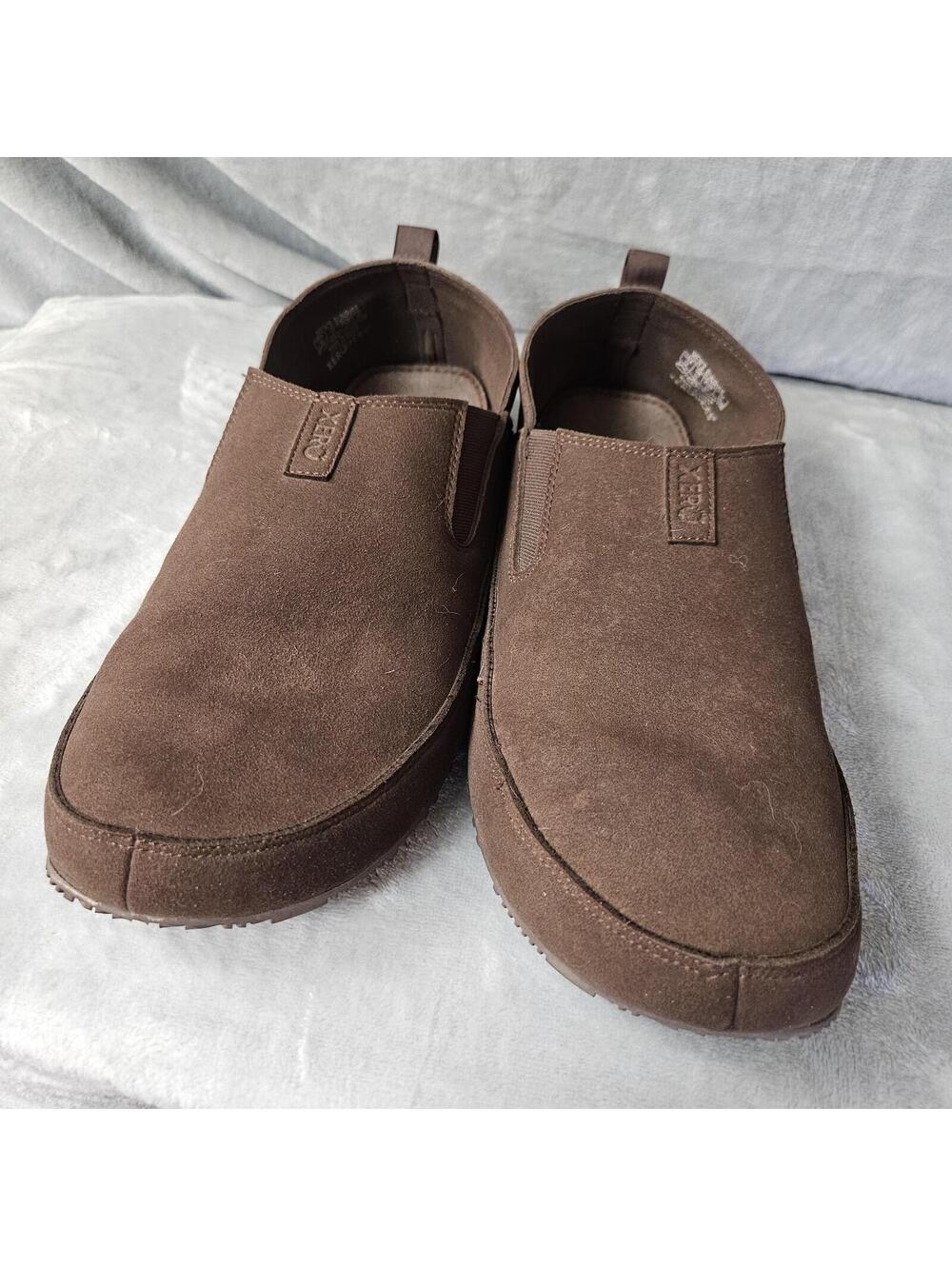 Xero Shoes Sunrise Mens 12 Brown Barefoot Minimalist Lightweight Walking Slip On